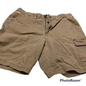 Columbia Shorts Adult Size 38 Brown Cargo Pockets 9in Inseam Casual Mens